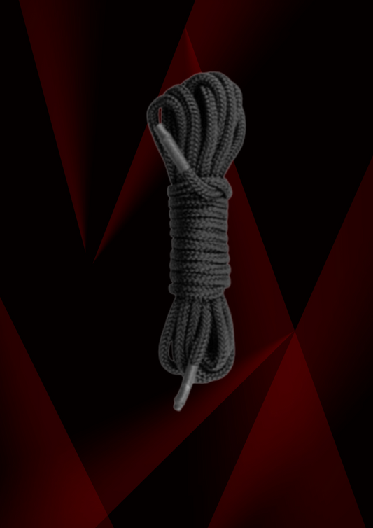 Vibration X - Corde de Bondage Noire (5 m)